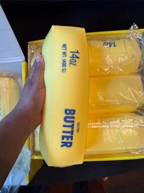 Yellow Butter Novelty Cushion - Home Party Supplies 14oz large!